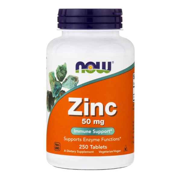 Now Zinc 50 mg (250 tab) > İdman qidaları > Витамины и минералы > 