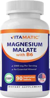 Vitamatic Magnesium Malate with B6 (90 tab) > Vitamin və minerallar > 