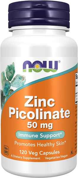 Now Zinc Picolinate 50 mg (120 caps) > Sport Supplements > Vitamins and minerals > NOW