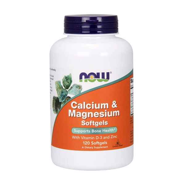 Now Calcium & Magnesium (120 softgels) > İdman qidaları > Витамины и минералы > 