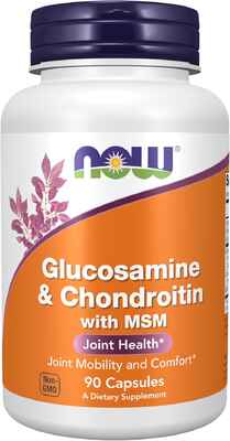 NOW Glucosamine & Chondroitin with MSM - 90 caps > Vitamin və minerallar > NOW